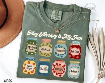 Play Therapy Shirt, Play Therapist Shirt, Play Therapy is My Jam, Cute Play Therapist Gift, Mental Health Therapist Tee Behavioral Therapist