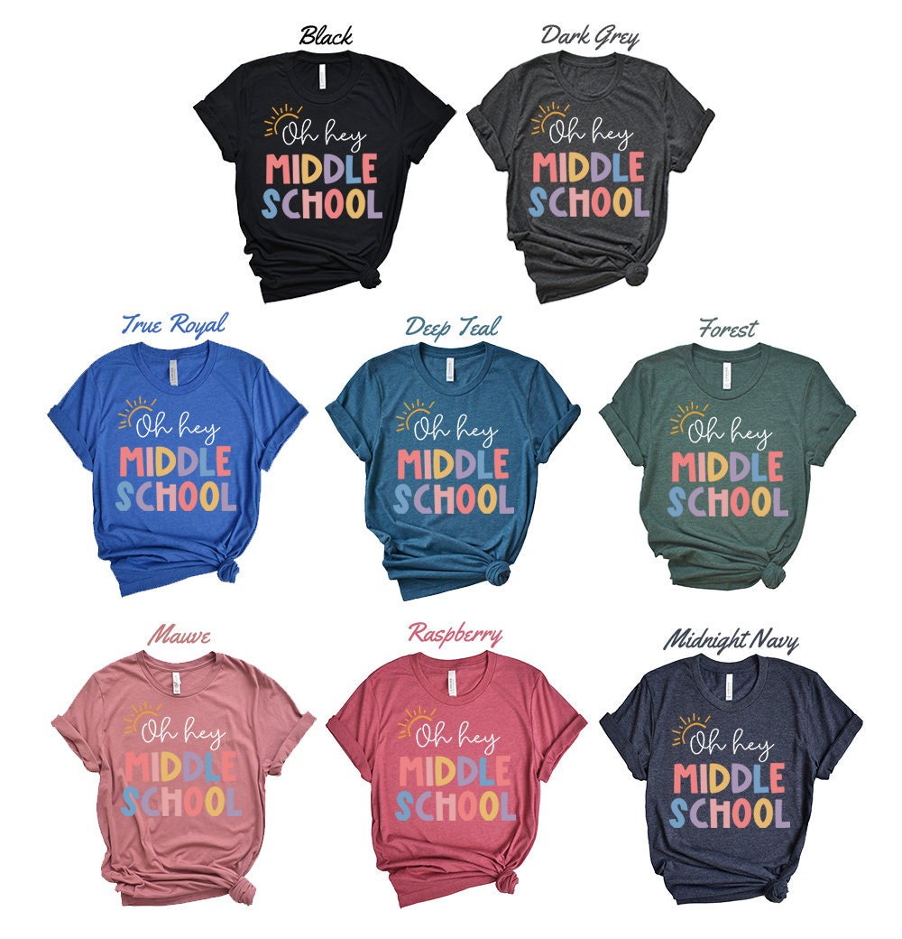 Oh Hey Middle School Shirt Middle School Teacher Shirt Etsy
