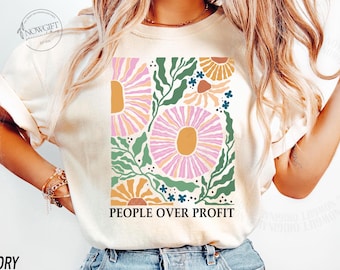 People over Profit Shirt, Anti-Capitalism, Capitalism Kills, No War But Class War, Eat The Rich, Homeless Advocate, Social Justice Shirt