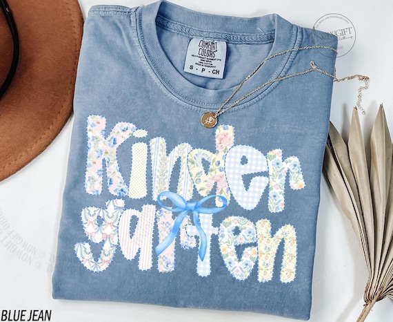 Comfort Colors® Kindergarten Teacher Shirt, Kindergarten Shirt, Kinder Crew, Kinder Garten Teacher Back to School Shirts, Pre-K Teacher