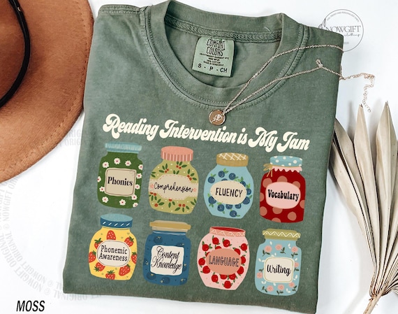 Reading Interventionist Shirt, Reading Interventionist Gift, Reading Teacher Shirt, Reading Specialist, Reading Intervention is My Jam Shirt