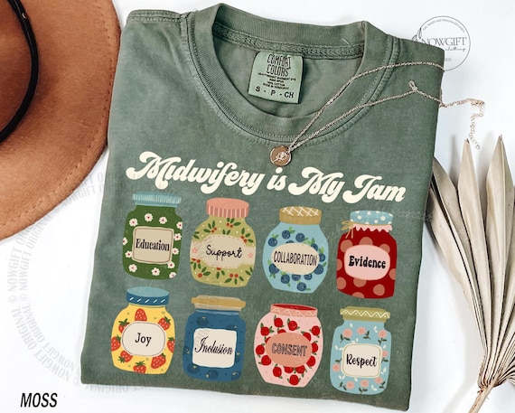 Midwife Shirt, Doula Shirt, Cute Midwifery is My Jam, Midwifery Student Gift, Midwife Christmas Shirt, Labor Delivery Nurse Gift Birth Coach
