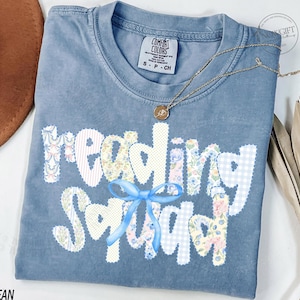 Comfort Colors® Reading Squad Shirt, Teacher Tee, Book Club Shirt, Librarian TShirt, Reading Team Tee, Book Worm Shirt, Reader Shirt