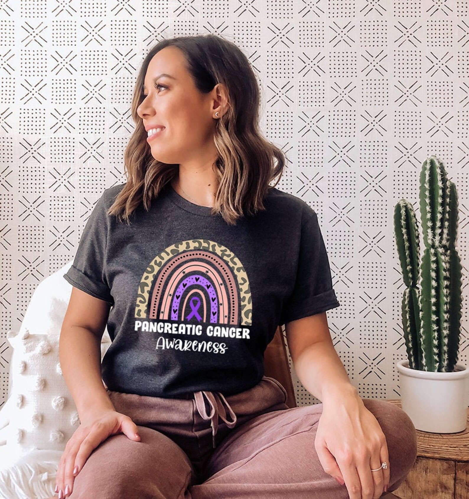 Pancreatic Cancer Shirt Pancreatic Cancer Awareness Etsy