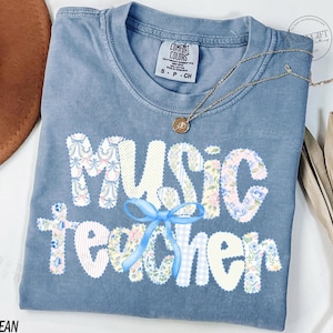 Comfort Colors® Music Teacher Shirt, Music Teacher Gift, Music Shirt, Music Gift, Music Gifts, Music Lover Gift, Music Shirt, Chorus Teacher