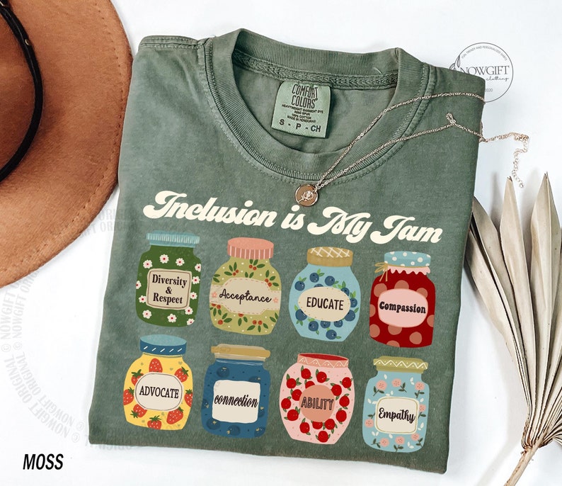 Inclusion Shirt, Neurodiversity Shirt, Inclusion Is My Jam, Special Education Teacher, Autism Awareness Gift, Autism Teacher Christmas Gift image 1