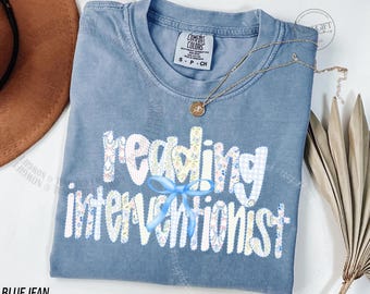 Reading Interventionist Shirt, Reading-Teacher Shirt, Reading Interventionist Gift, Reading Specialist Shirt, Reading Coach Shirt