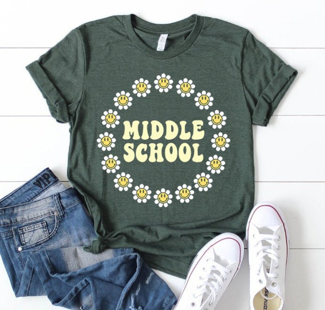 Middle School Shirt Middle School Teacher Shirt Middle Etsy