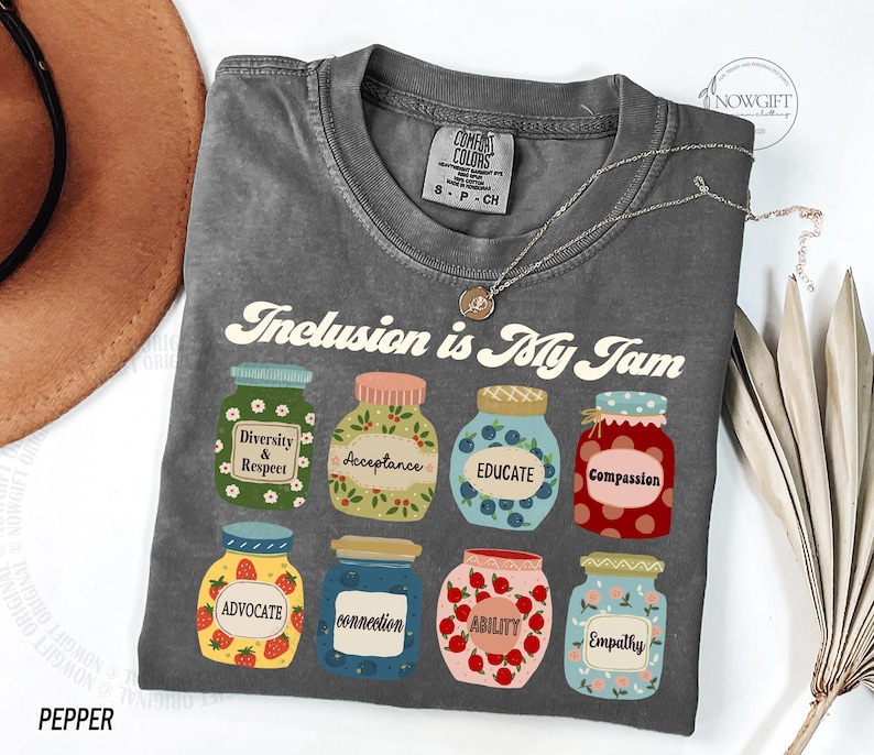 Inclusion Shirt, Neurodiversity Shirt, Inclusion Is My Jam, Special Education Teacher, Autism Awareness Gift, Autism Teacher Christmas Gift image 5