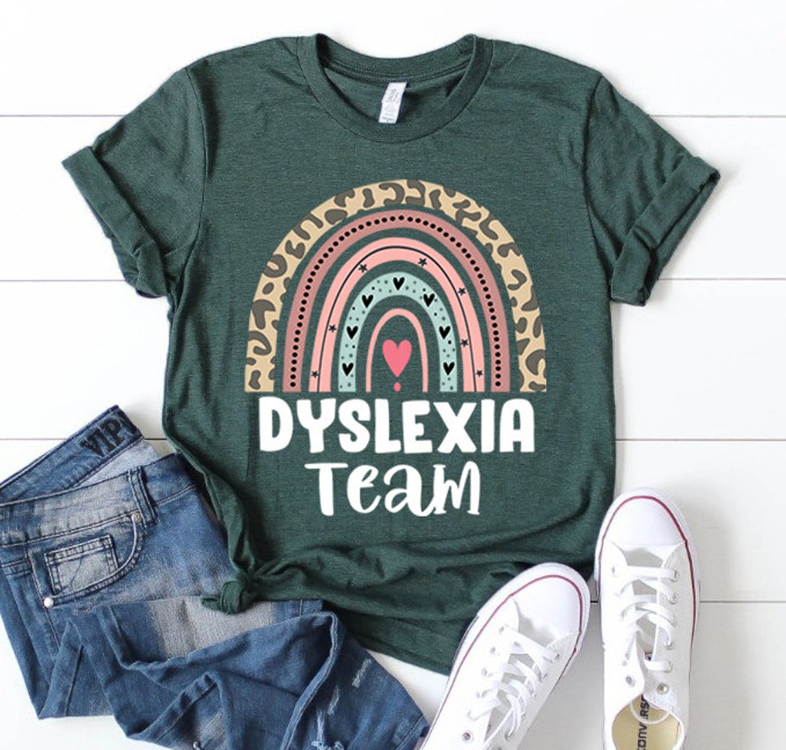 Dyslexia Team Dyslexia Shirt Dyslexia Awareness Dyslexia - Etsy