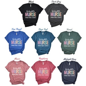 Custom School Nurse Shirt, School Nurse Gifts, School Nurse T Shirt ...