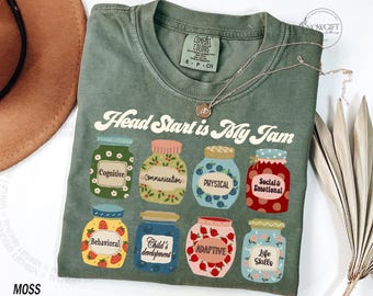 Camiseta de Head Start, Camiseta de maestra de Head Start, Camiseta de maestra de preescolar, ¡Head Start es mi pasión!, Regalo para empezar temprano en Head Start, Regalo de Navidad de Head Start