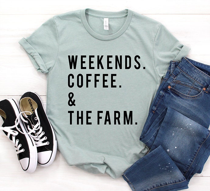 Farm Wife Shirt Farm Girl Shirt Farm Mom Shirt Weekends - Etsy