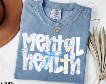 Comfort Colors® Mental Health Shirt, Mental Health Matter Tshirt, Psychologist Shirt, Counselor Tee, Mental Health Awareness, Anxiety Shirt