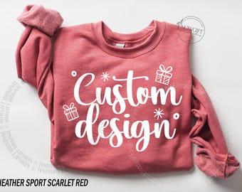 Sudadera personalizada, Suéter navideño personalizado, Sudadera con logo escolar personalizado, Sudadera con logo de clínica personalizado, Regalo de sudadera personalizada