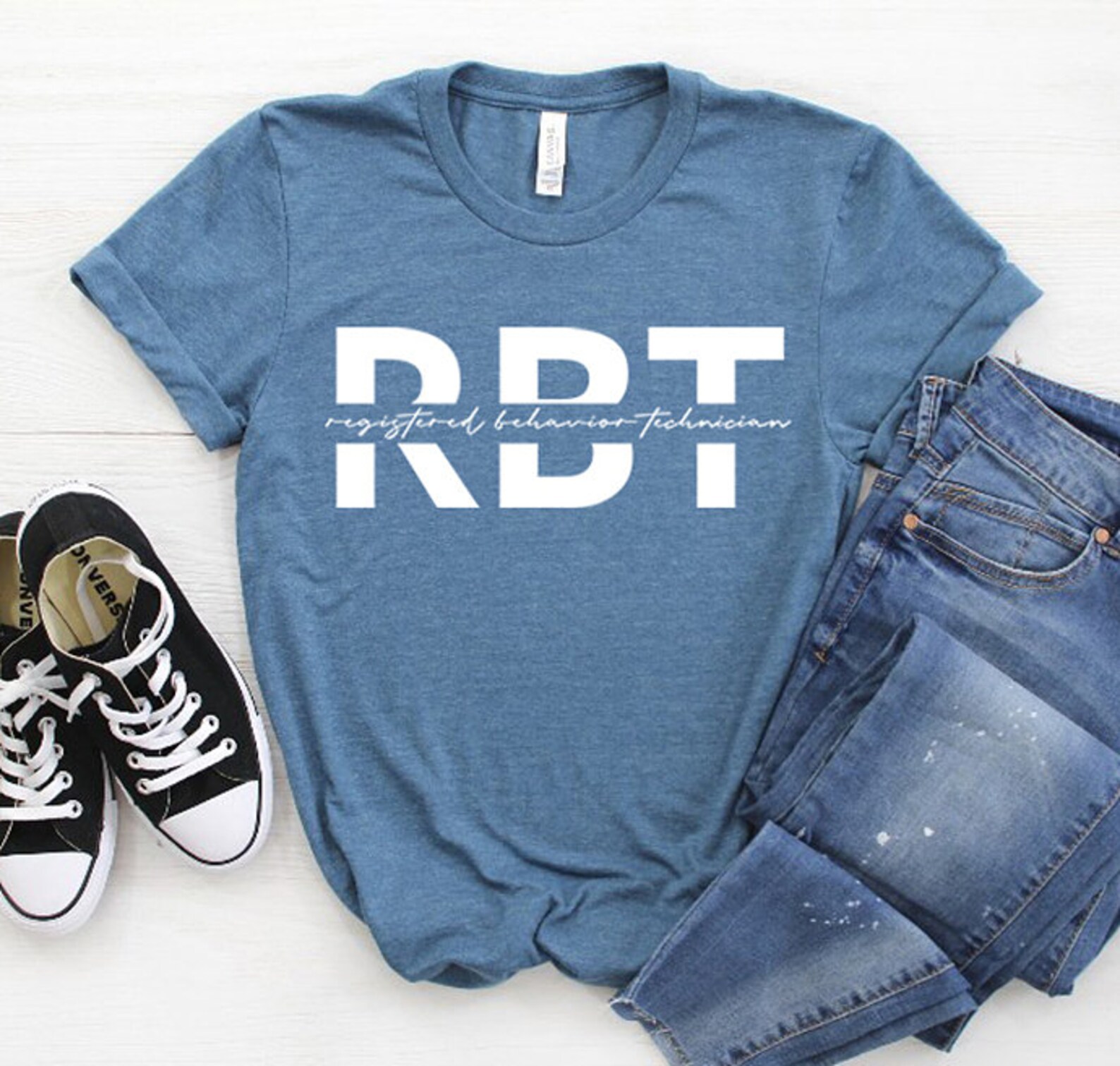 RBT Shirt Aba Gift BCBA Registered Behavior Technician Aba Etsy