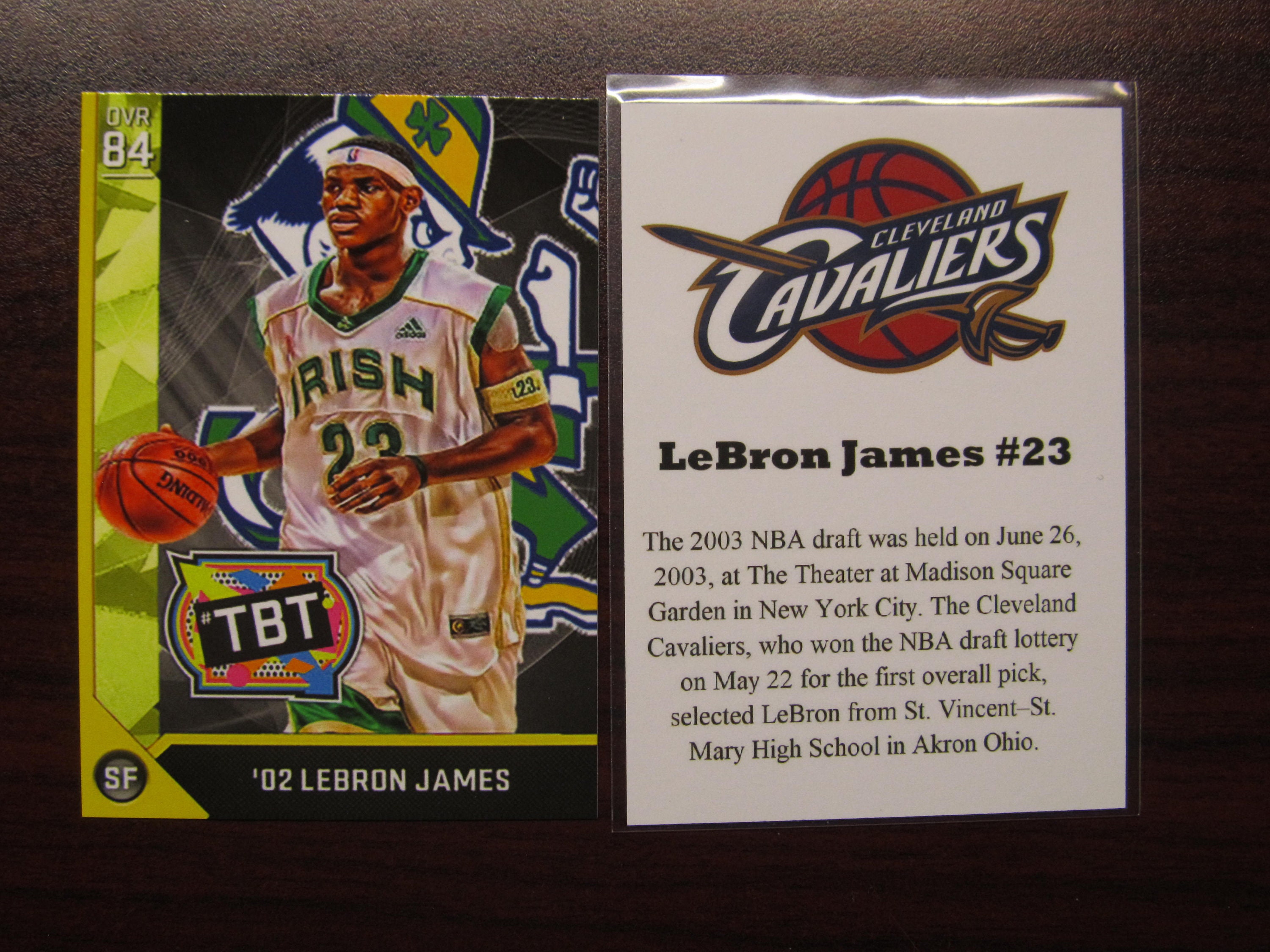 Lebron James Irish High School Basketball Satin Jacket - GLJ