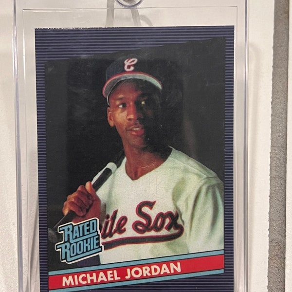 michael jordan rookie baseball card white sox