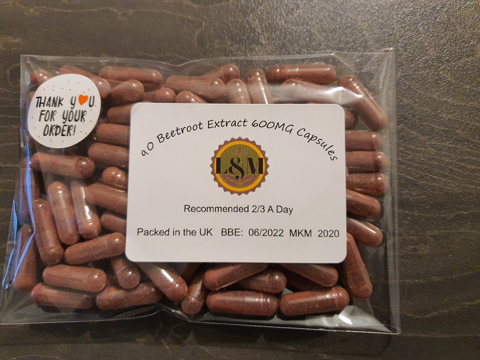 120 Beetroot Extract Capsules High Strength 100 Beetroot No Fillers or