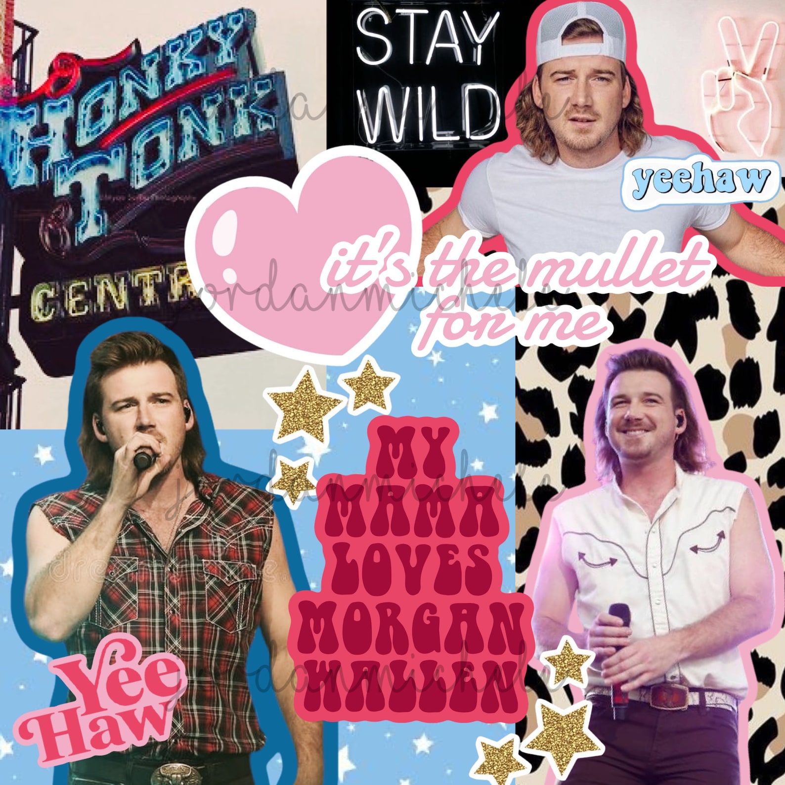 wallen my mama loves digital download collage instant Etsy