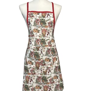 Vintage style CHRISTMAS HOLIDAY Bunt Schürze für Frauen Küchenschürze, Backen, Garten, Koch, Küche oder Restaurant Lätzchen Schürze Kleid