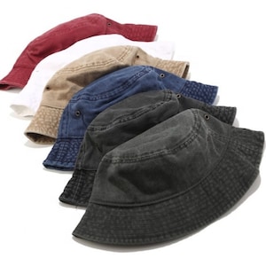 DENIM BONNIE HAT Eimer Hut Baumwolle Sommer Hut Angeln Solid Color Hut Alltag Leichter Hut Outdoor Wandern Safari Strand Hut