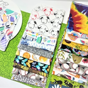 Buy 3 get 1 free Reusable PaperLess Napkins 1 Ply 12-10x10in Cotton Alternative To Paper Napkins Eco-Friendly No More Waste -Surprise Prints