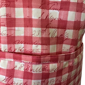 Fashion Vintage Red Checkers Print Woman Chef Apron; Everyday Baking ...
