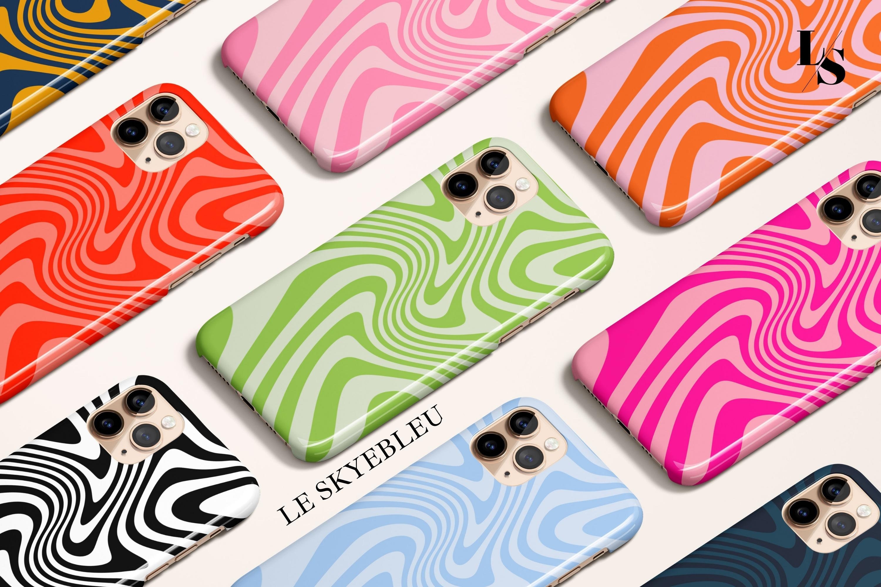 Funky Marble Swirl Phone Case for iPhone 13 Pro Max iPhone 12
