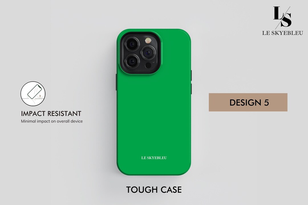 Neon Green iPhone Case for iPhone 14 Pro Case, Matte Solid iPhone 13 12