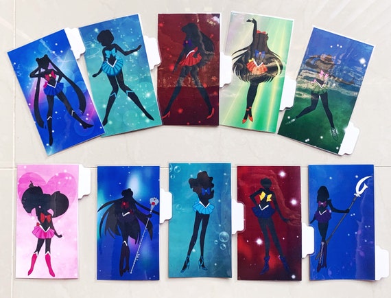 Anime Cash Envelopes Set Of 10 Dave Ramsey The Budget Mom Etsy