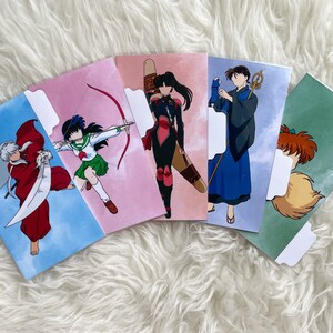 Anime Cash Envelopes Set Of 5 Dave Ramsey Inspired For Cash Etsy
