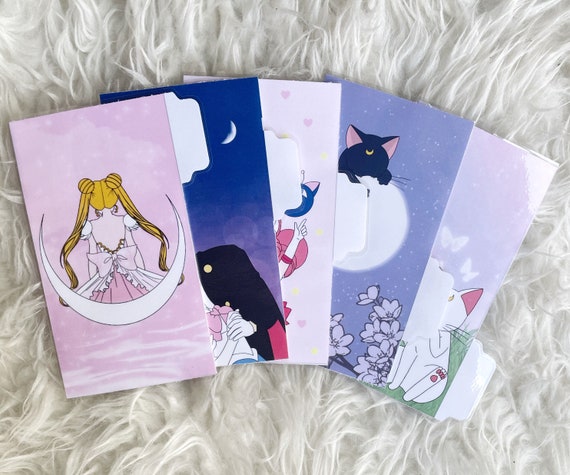 Anime Cash Envelopes Set Of 5 Dave Ramsey The Budget Mom Etsy