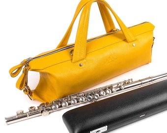 調節可能なストラップ付きレザーフルートバッグ：パーソナライズ