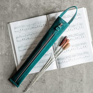 Personalized Leather Conductor Baton Case, Conductor Baton Case, Custom Conductor Baton Case, Gift for Conductors, Premium Baton Holder