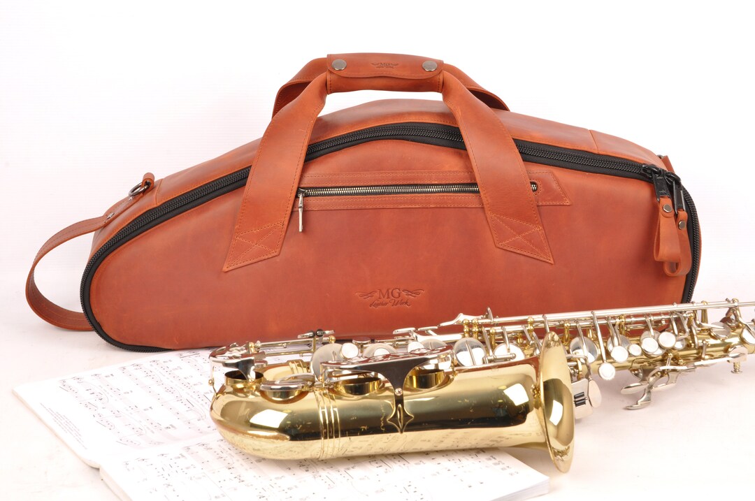 Alto Saxophone Bag by MG Leather Work Lightweight Bag for Alto Etsy