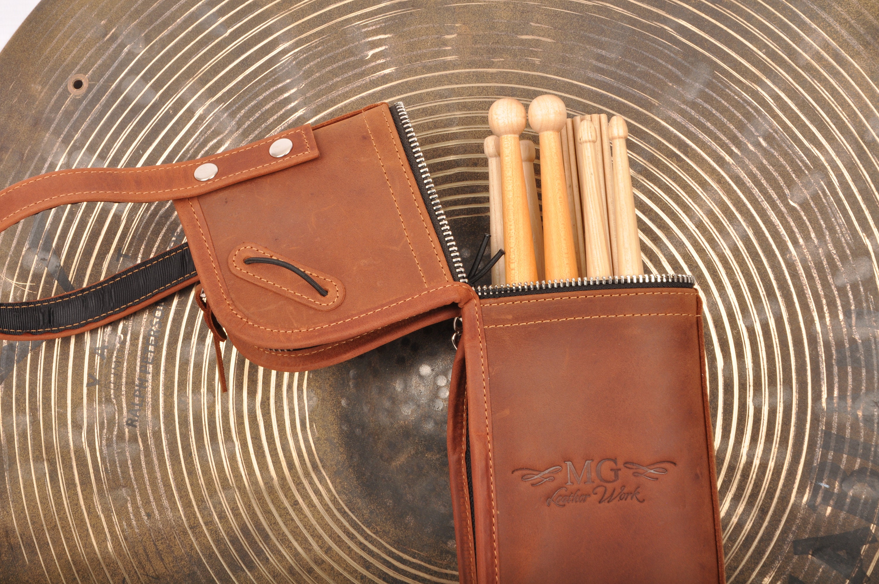 Personalized Drumsticks Bag Handmade genuine leather crazy Etsy
