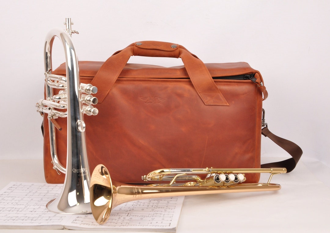 MG Leather Work Trumpet Bag Double/triple Gig Bag for Etsy