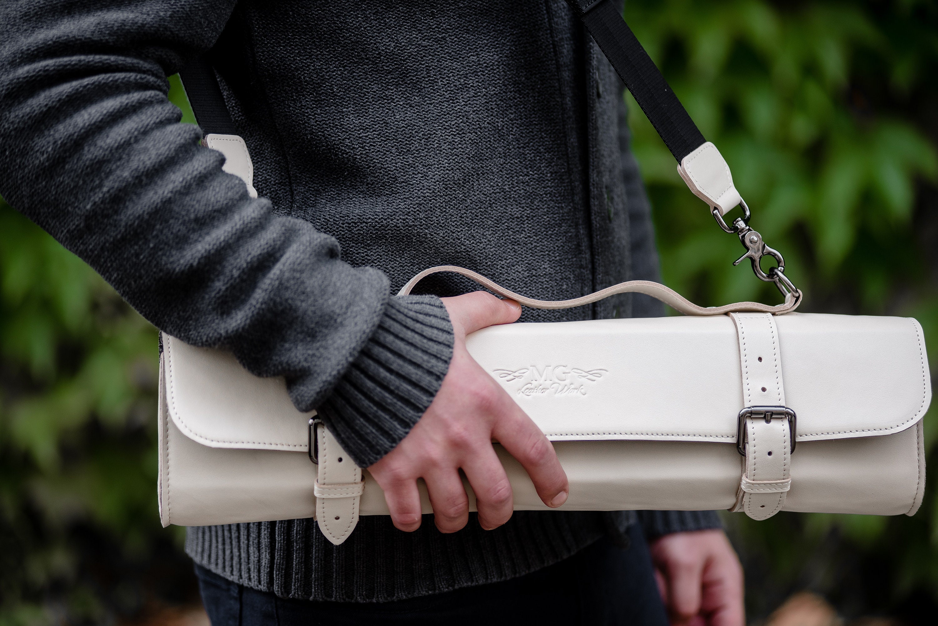 革製フルートケースカバー　ショルダーバッグ　フルートバッグ　エルメス革使用 革製フルートケースカバー ショルダーバッグ フルートバッグ エルメス