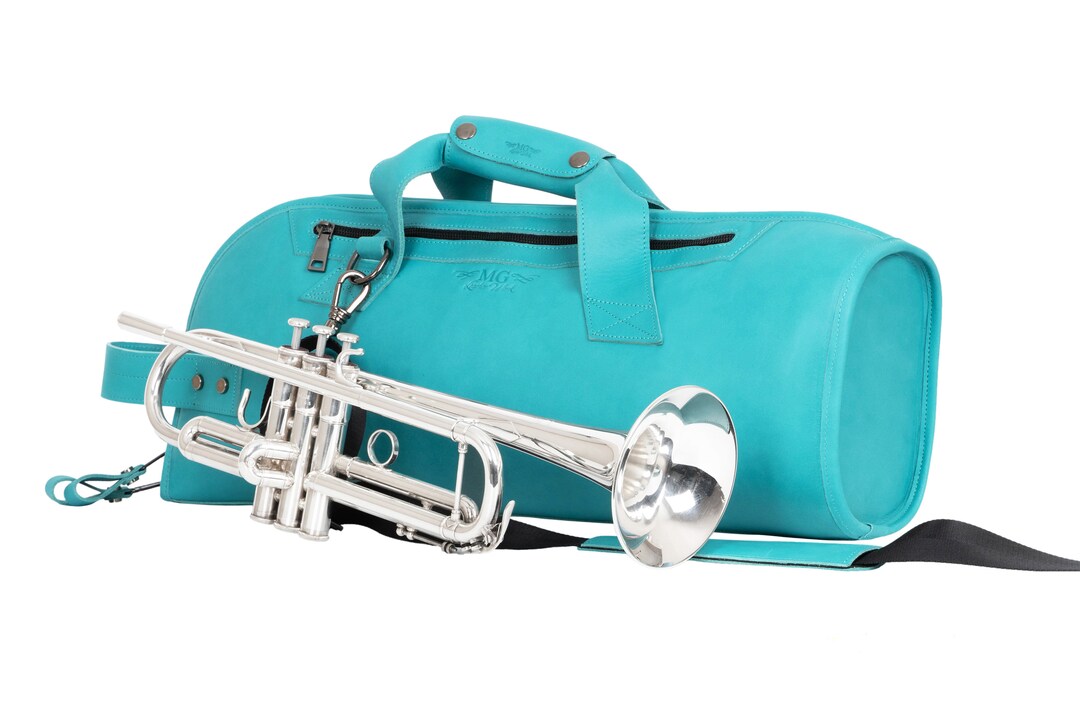 Trumpet Bag by MG Leather Work, Leather Trumpet Gig Bag, Trumpet Case