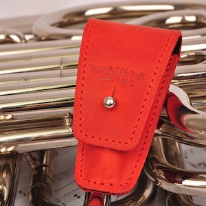 French horn mouthpiece holder, mouthpiece case, brass accessories, french horn mouthpiece pouch, french horn player personalized gift