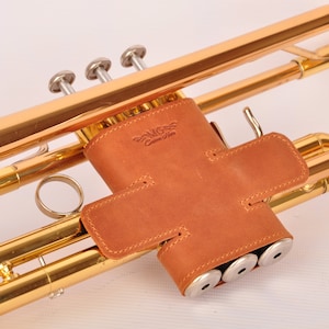 Leather Trumpet Valve Guard: Personalized Trumpet Accessories