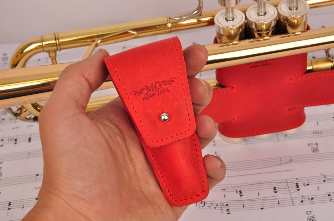 Trumpet Mouthpiece Holder by MG Leather Work Trumpet Etsy