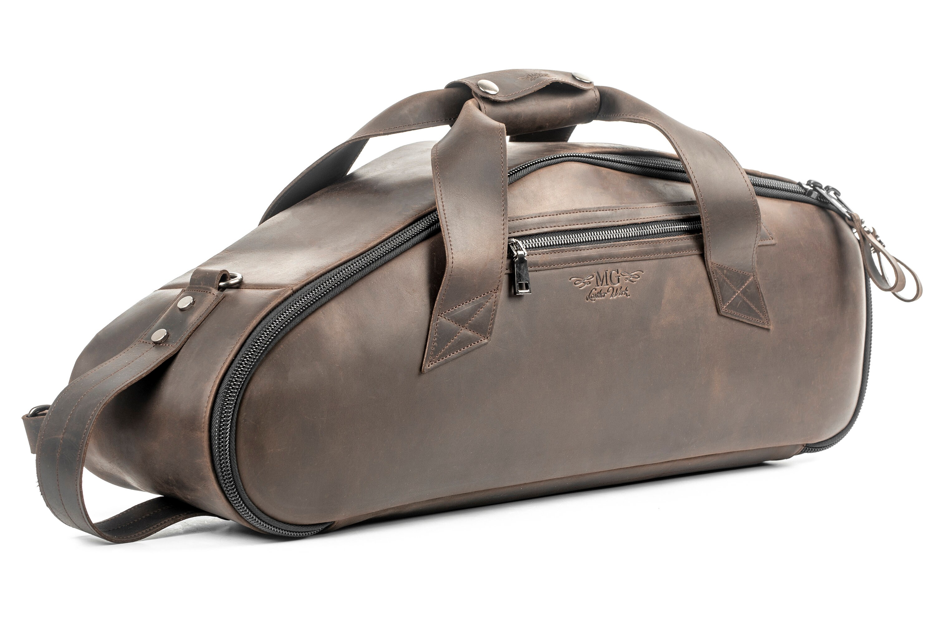 Chrome Azzaro Luggage Garment Bag Carry On Duffle | eBay