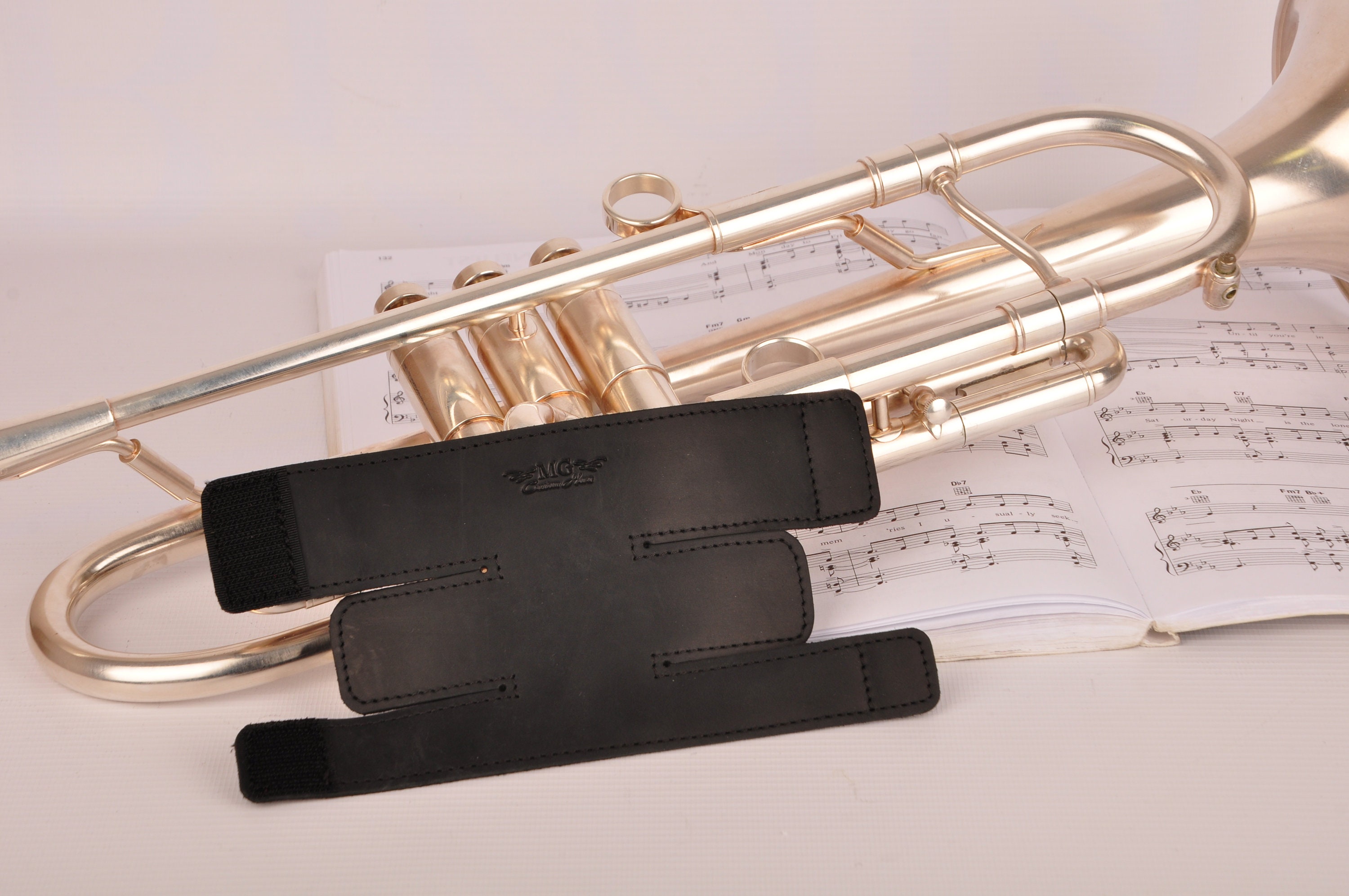 Trumpet valve guard & mouthpiece pouch Custom Leather Handmade Etsy