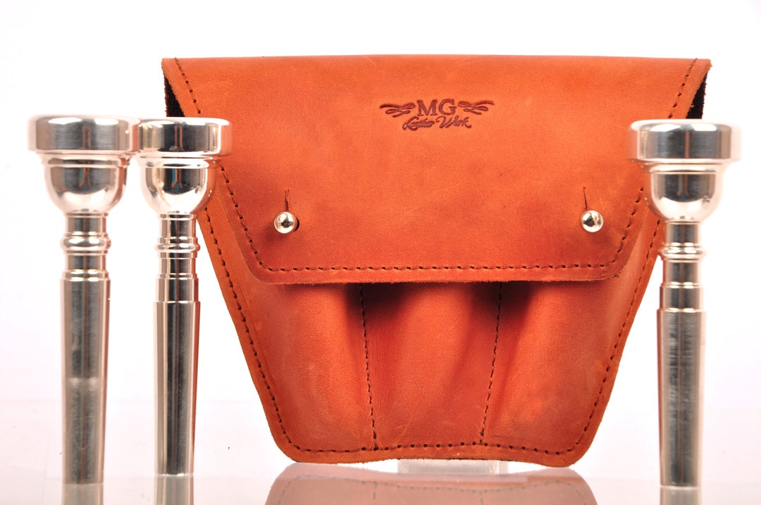 Trumpet Mouthpiece Holder Personalized With Initials Triple Etsy