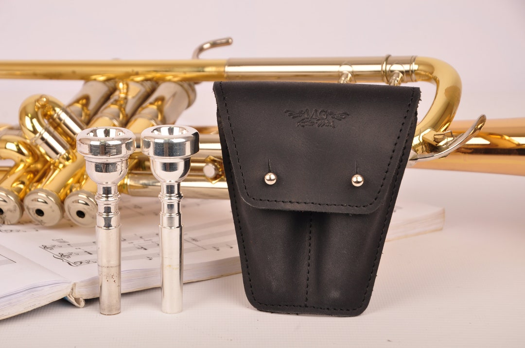 Trumpet Mouthpiece Holder by MG Leather Work Trumpet Etsy