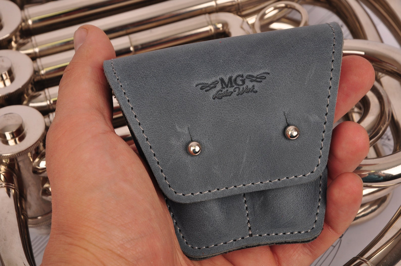 Personalized French Horn Leather Mouthpiece Holder With Etsy UK