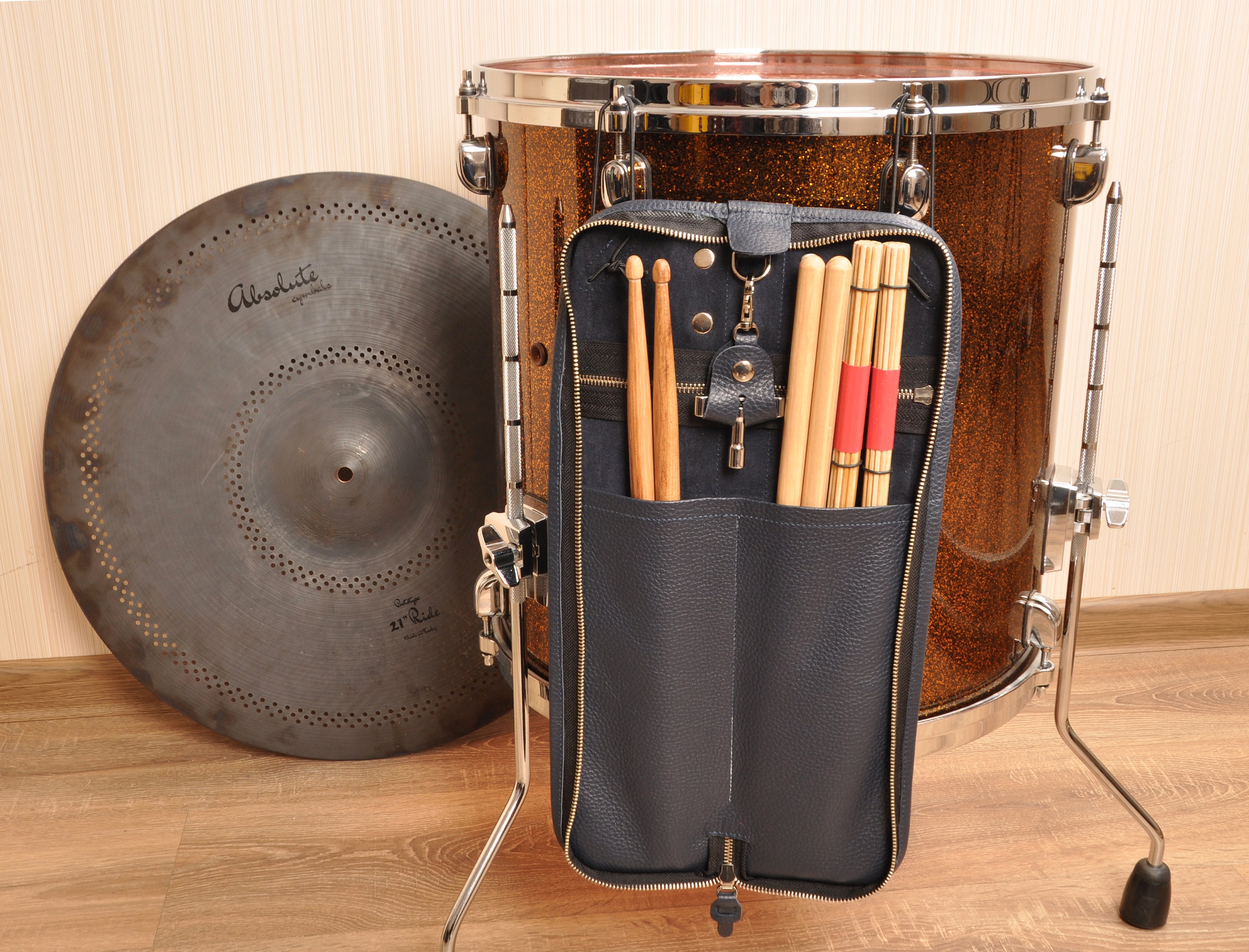 Drumsticks Bag drumstick holder Handmade leather bag for - Etsy