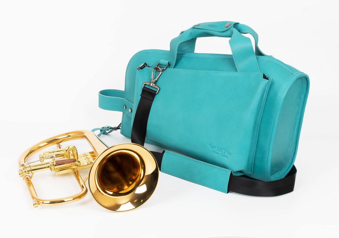 Flugelhorn Gig Bag by MG Leather Work, Flugelhorn Case, Trumpet Case
